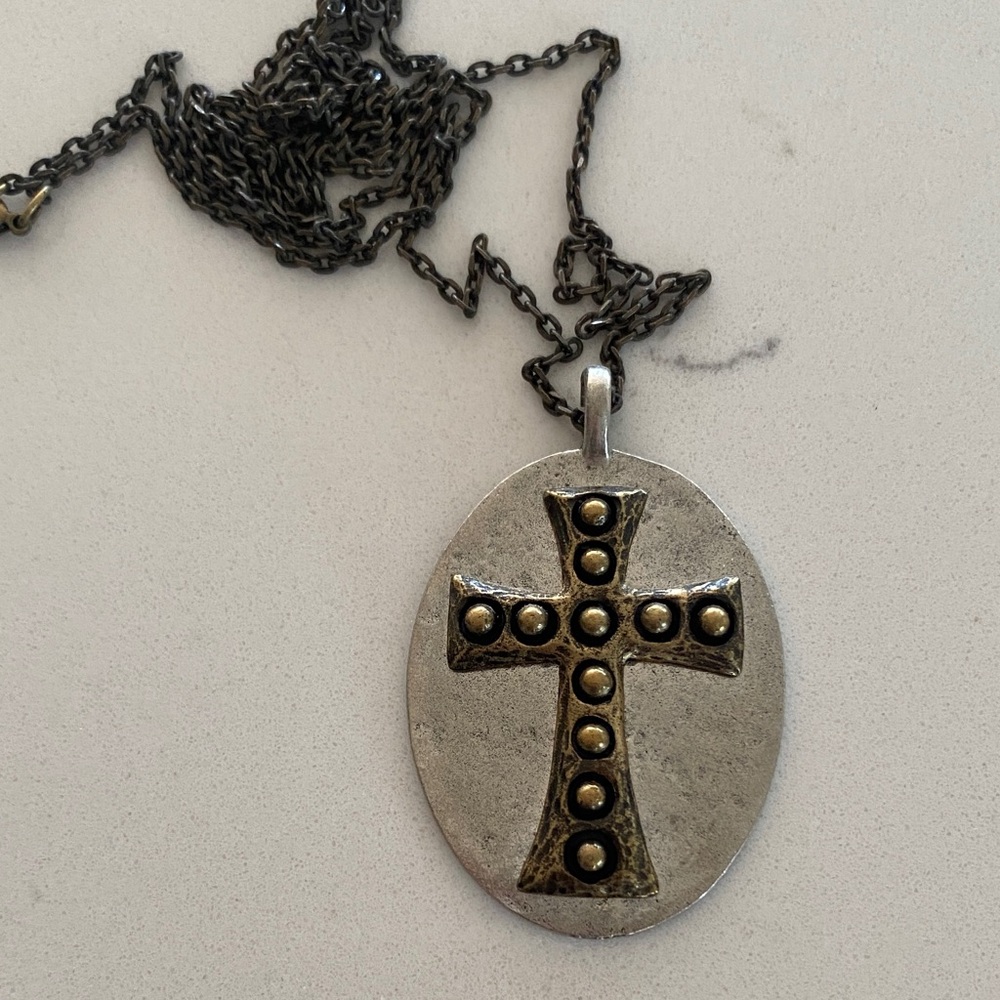 Jewel Kade cross pendant (26” chain)